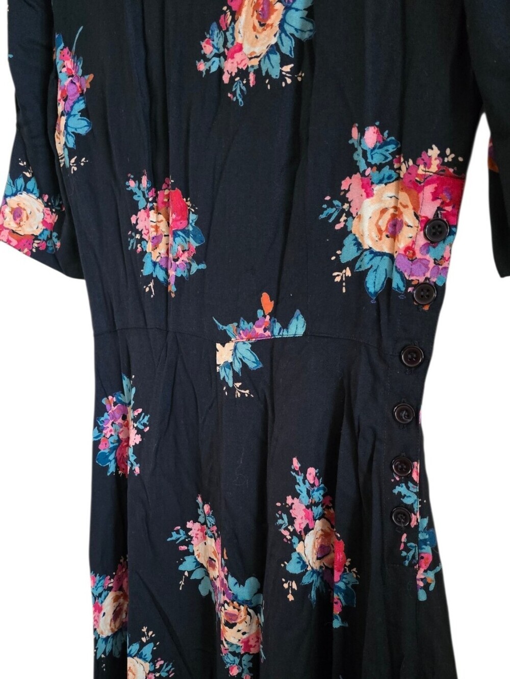 STARINA Vintage Floral Midi Dress Cottagecore Boho Whimsical - Picture 11 of 11